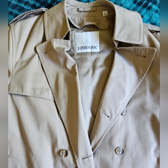 London Fog vintage unisex trench coat, size L - XL - Picture 3 of 15